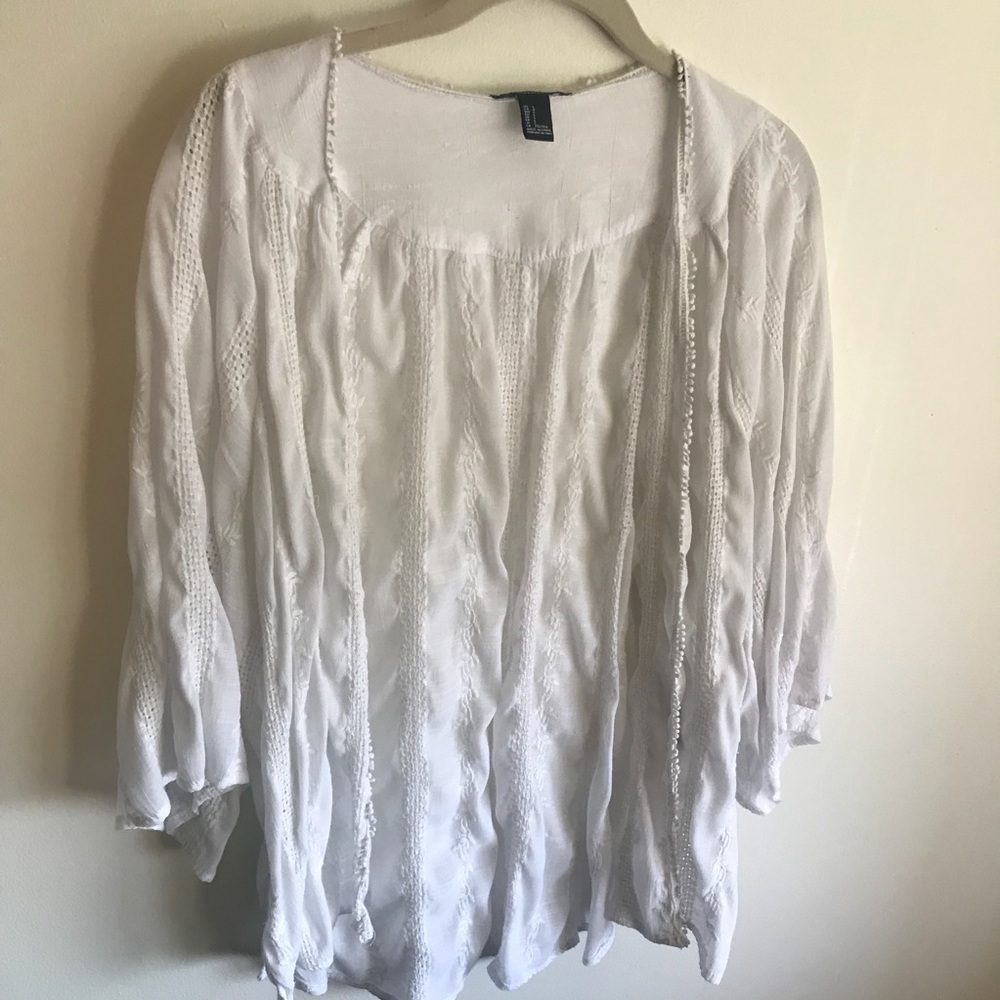 White Flowy Cover-Up